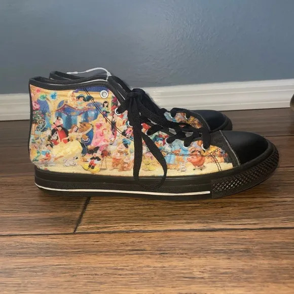 Disney print high top sneakers character sneakers