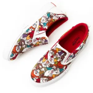 DISNEY SNOW WHITE AND THE SEVEN DWARFS SNEAKERS SLIP ON size 10