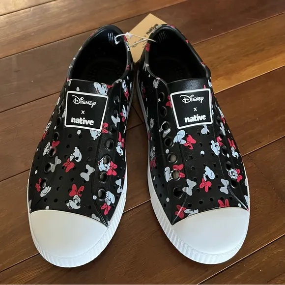 Disney x Native Minnie Mouse Slip On Sneakers.