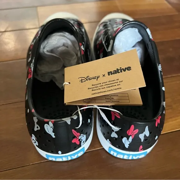 Disney x Native Minnie Mouse Slip On Sneakers.