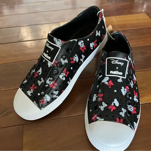 Disney x Native Minnie Mouse Slip On Sneakers.