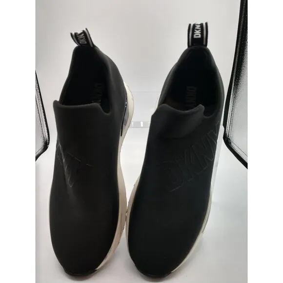 DKNY Black Slip-On Sneakers Size 8.5 M Womens