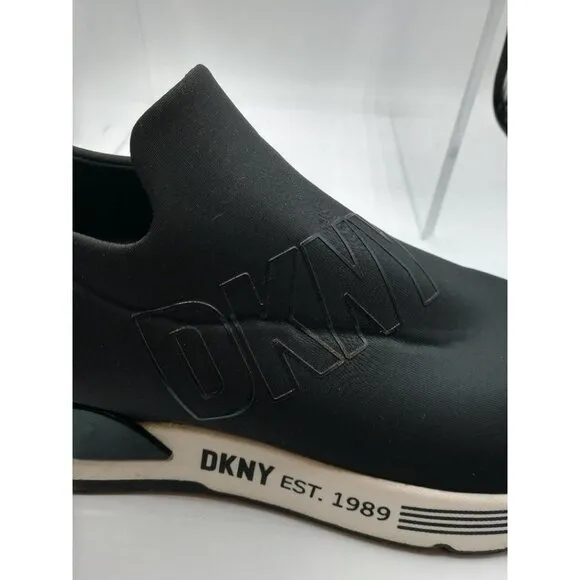 DKNY Black Slip-On Sneakers Size 8.5 M Womens