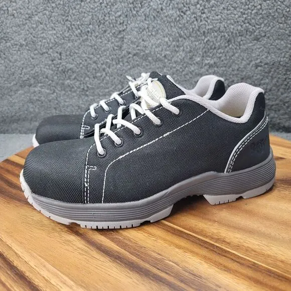 Doc Dr Martens Alsea Shoes Composite Safety Toe Black Mens Size 5 Womens Size 6