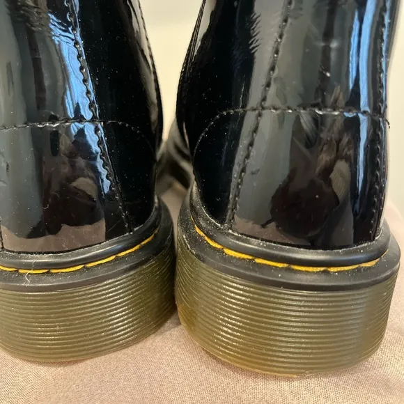 Doc Martens Black Patent Leather Boots