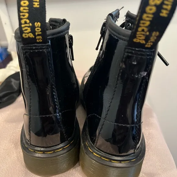 Doc Martens Black Patent Leather Boots