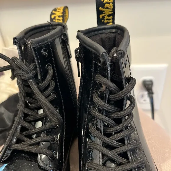Doc Martens Black Patent Leather Boots