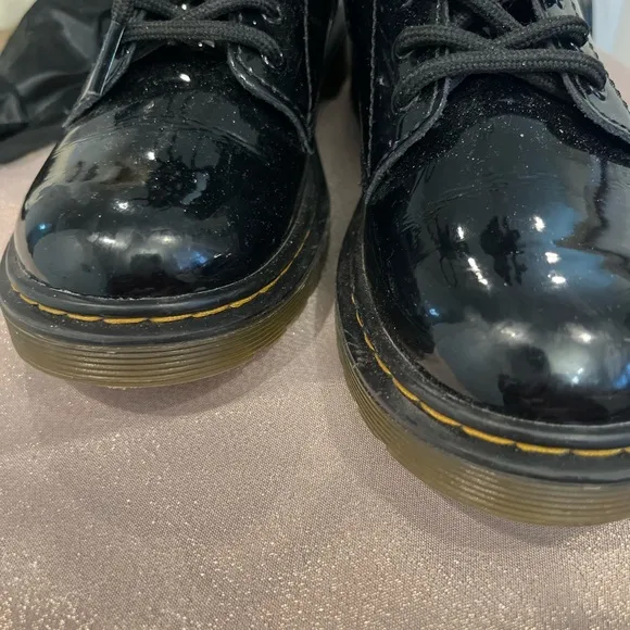 Doc Martens Black Patent Leather Boots