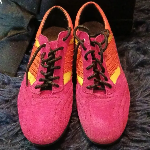 Dolce &amp; Gabbana Pink and Orange Sneakers