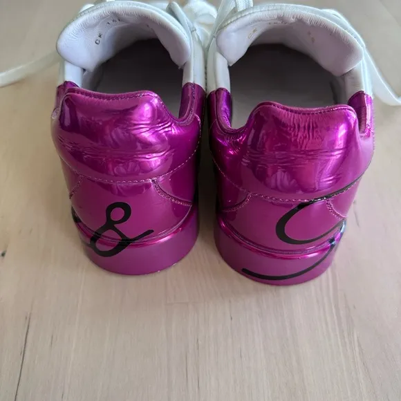 Dolce &amp; Gabbana Pink and white sneakers