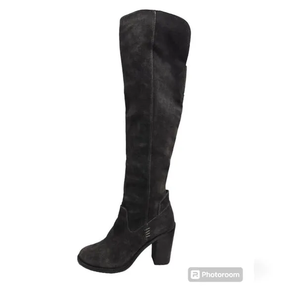 Dolce Vita Ohanna Over The Knee Boots Sz 7.5 Dark Gray