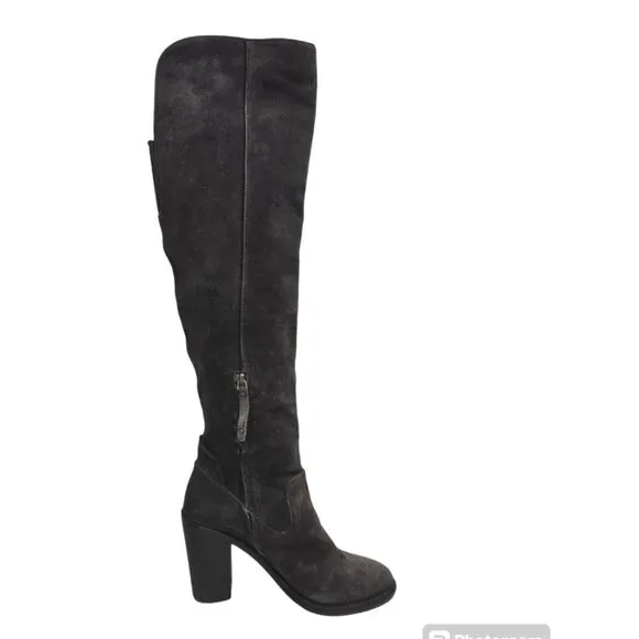 Dolce Vita Ohanna Over The Knee Boots Sz 7.5 Dark Gray