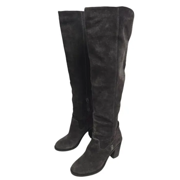 Dolce Vita Ohanna Over The Knee Boots Sz 7.5 Dark Gray
