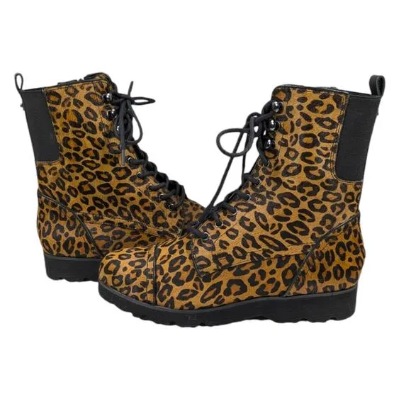 Donald J Pliner EUC $169 Camren Combat Boots Size 6.5M  S3086