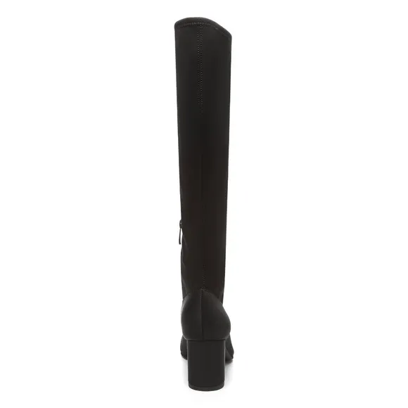 Donald Pliner Cassidy Black Crepe Tall Shaft Boot Size 5M New in Box Retail $268