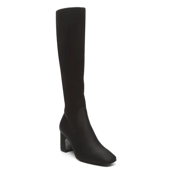 Donald Pliner Cassidy Black Crepe Tall Shaft Boot Size 5M New in Box Retail $268