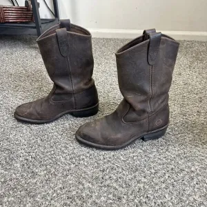 Double H Ranch Wellington Mens 7.5 D Slip Oil Resistant Boots Brown