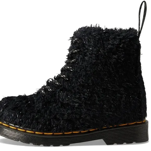 Dr. Marten Kids' 1460 Tinsel Faux Fur Boot in size 12 BRAND NEW/never worn ✨