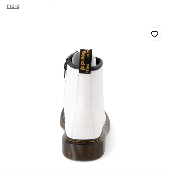 Dr. Martens 1460 8-Eye Boot - Little Kid / Big Kid - White.  Girls size 4 NWT