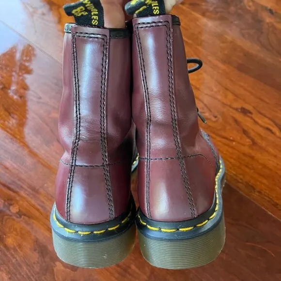 Dr. Martens 1460 Cherry Red Leather Boots Size 5