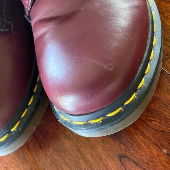 Dr. Martens 1460 Cherry Red Leather Boots Size 5
