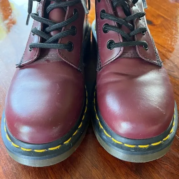 Dr. Martens 1460 Cherry Red Leather Boots Size 5