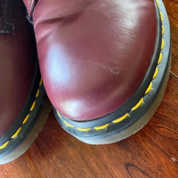 Dr. Martens 1460 Cherry Red Leather Boots Size 5