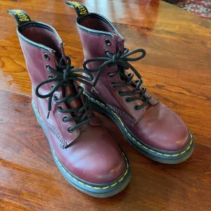 Dr. Martens 1460 Cherry Red Leather Boots Size 5