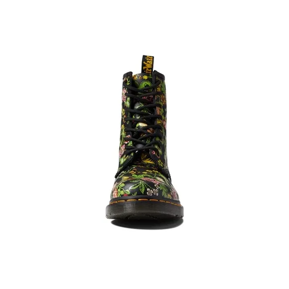 DR MARTENS 1460 FLORAL BLOOM LEATHER LACE UP BOOTS