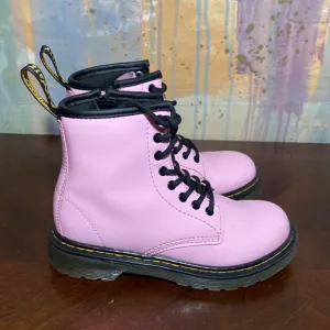Dr. Martens 1460 J 8 Eye Patent Boots Kids Pale Pink Boots size 13
