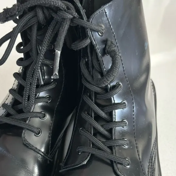 Dr. Martens 1460 Pascal Bex Pisa Leather Lace Up Boots Black Women’s Size 7