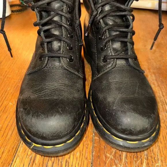 Dr. Martens 1460 Pascal Women's Black Combat Boots Size 6