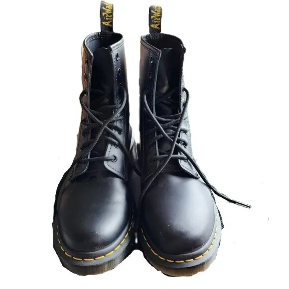 Dr. Martens 1460W Leather Women's Boots 9 US - Black $170 MSRP