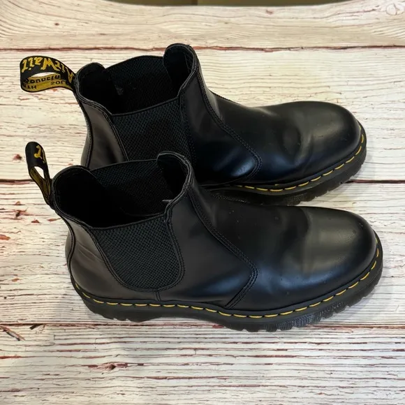 Dr Martens 2976 Bex Smooth Leather Chelsea Boots in Black Sz 11