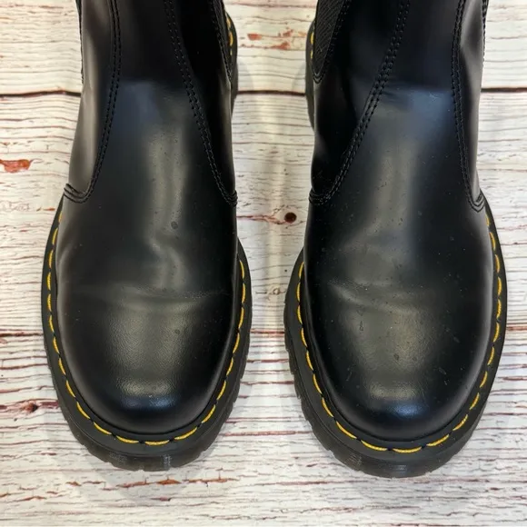 Dr Martens 2976 Bex Smooth Leather Chelsea Boots in Black Sz 11