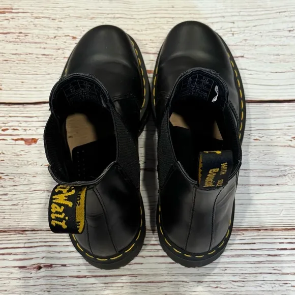 Dr Martens 2976 Bex Smooth Leather Chelsea Boots in Black Sz 11