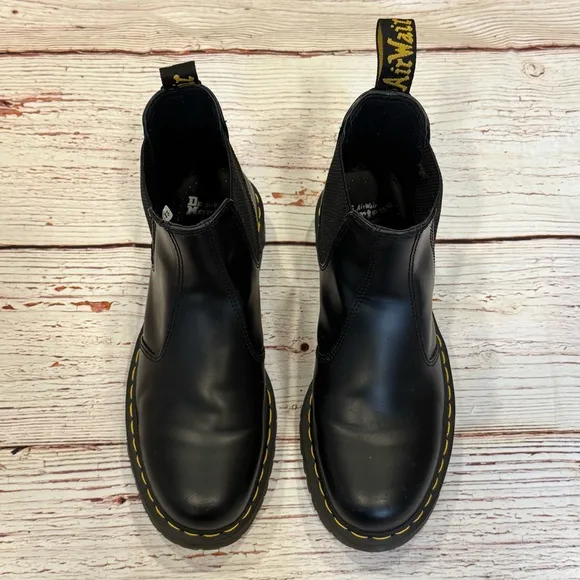 Dr Martens 2976 Bex Smooth Leather Chelsea Boots in Black Sz 11