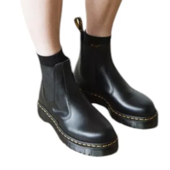 Dr Martens 2976 Bex Smooth Leather Chelsea Boots in Black Sz 11