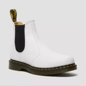 Dr. Martens 2976 Chelsea Boots in White Smooth Leather Size US L 6