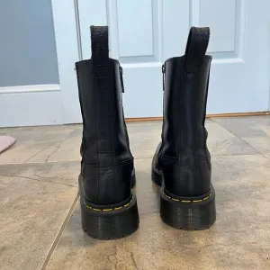 Dr. Martens Black Amaayah Lo Leather Boots