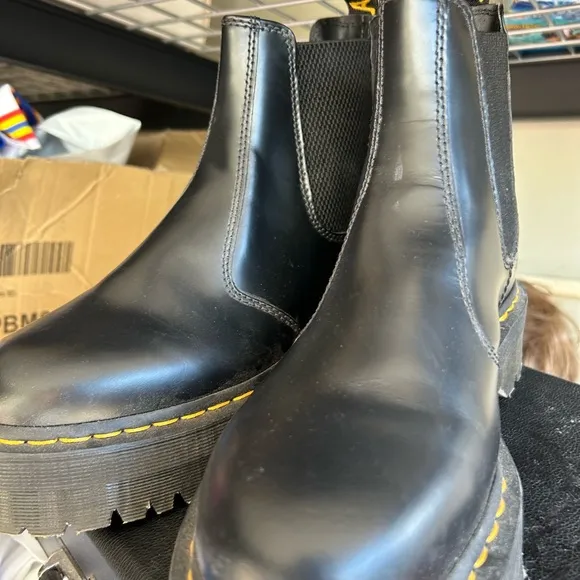 Dr. Martens Black boots size 10 women as is condition