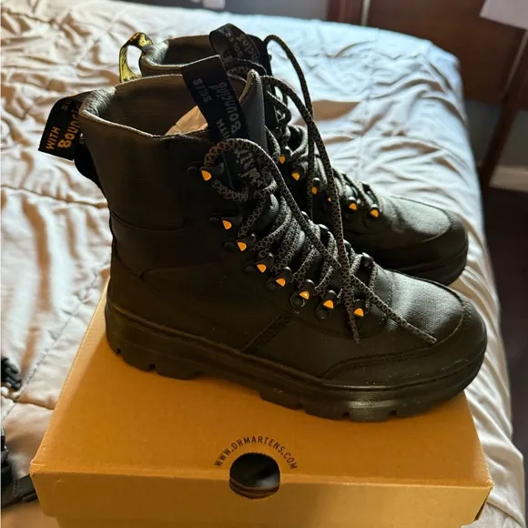 Dr. Martens Black Combs Tech Boots