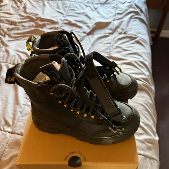 Dr. Martens Black Combs Tech Boots