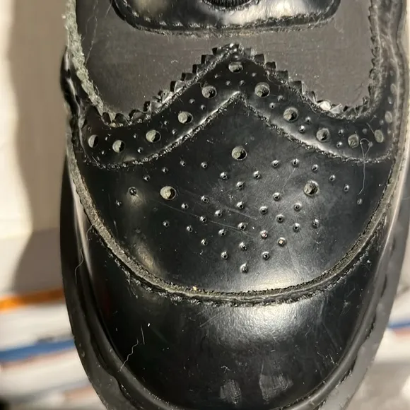 🛍️Dr Martens Black Doc Jemison Airwair Zip Front No Laces Boots Size 9 / UK 7