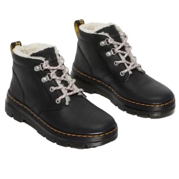 Dr. Martens Black Leather Boots 8 black