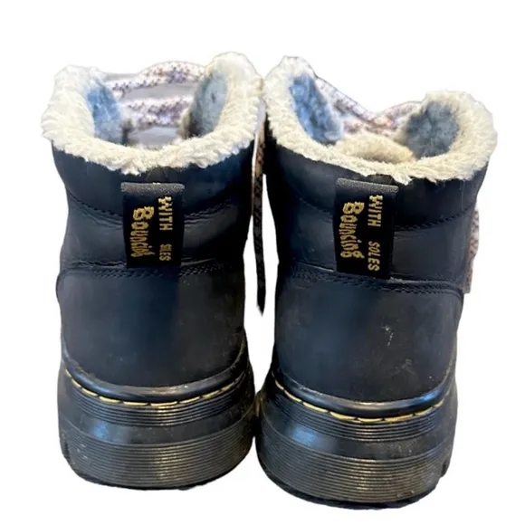 Dr. Martens Black Leather Boots 8 black