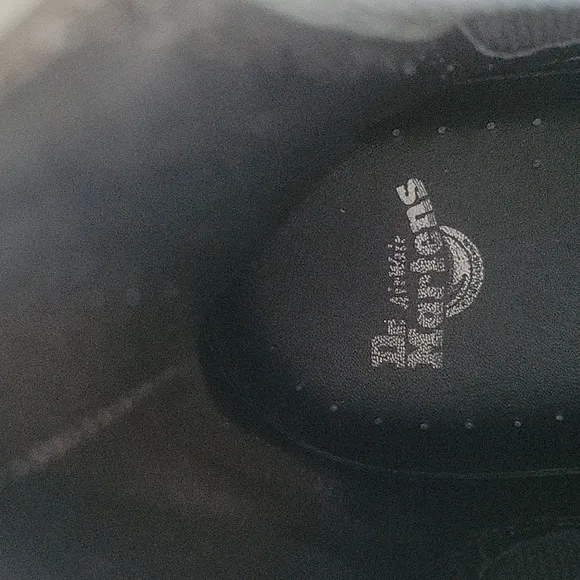 Dr. Martens Black Leather Boots, Mens Size 11