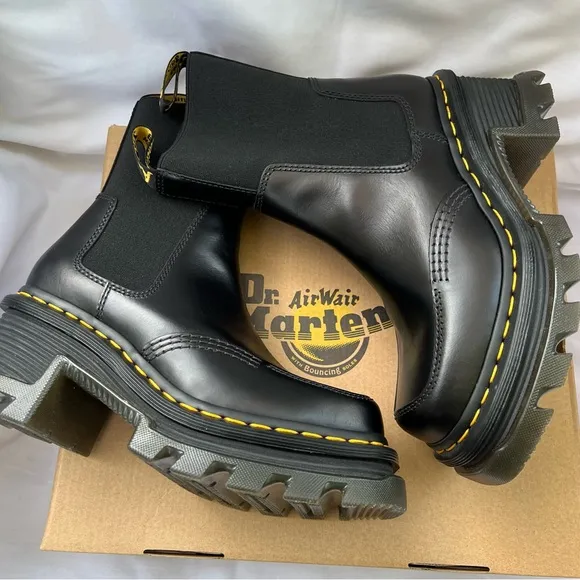 Dr. Martens Black Leather Boots New with No tags