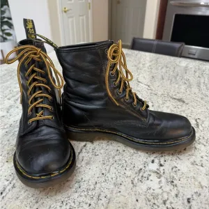 Dr. Martens Black Leather Boots Original Smooth or Scuffed Leather