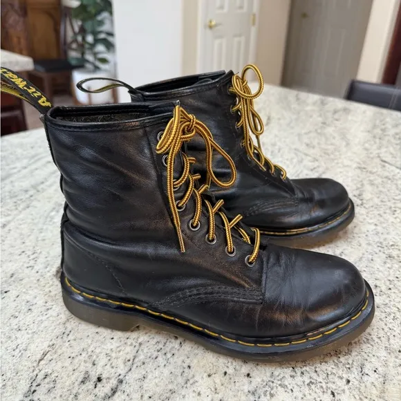 Dr. Martens Black Leather Boots Original Smooth or Scuffed Leather
